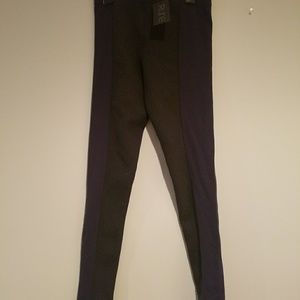 NWT Rune deep purple with black knit leggings